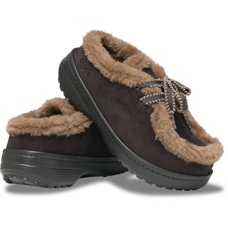 Fuzzy Lined Moccasin Clog Shoes