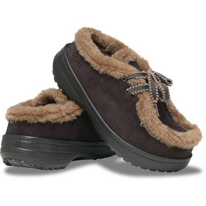 Fuzzy Lined Moccasin Clog Shoes